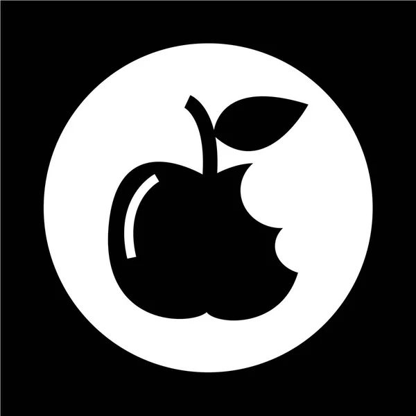 Icône abstraite de pomme — Image vectorielle