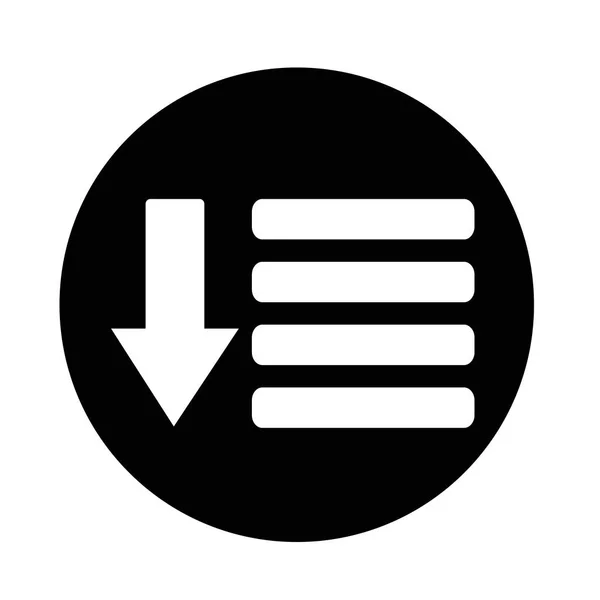 Icono de menú abstracto — Vector de stock