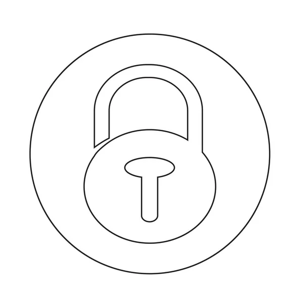 Blokada bezpieczeństwa ikona — Wektor stockowy