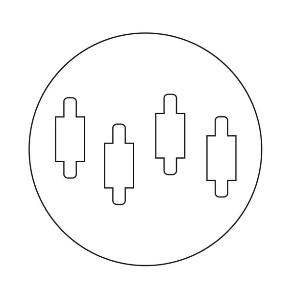 Diyagram grafik simgesi — Stok Vektör