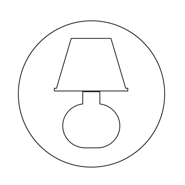 Abstrakt lampa ikonen — Stock vektor