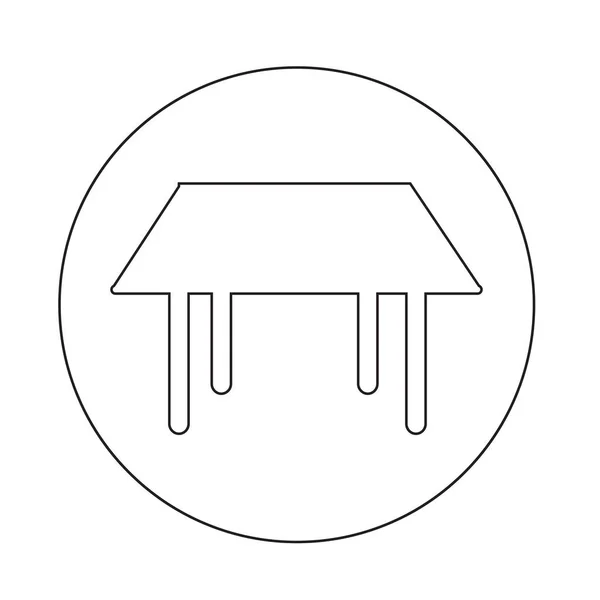 Abstraktní ikona tabulky — Stockový vektor