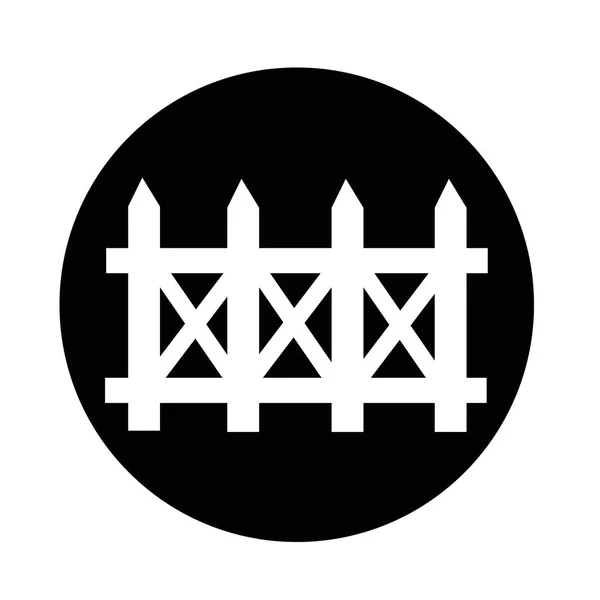 Abstraktní plot ikona — Stockový vektor