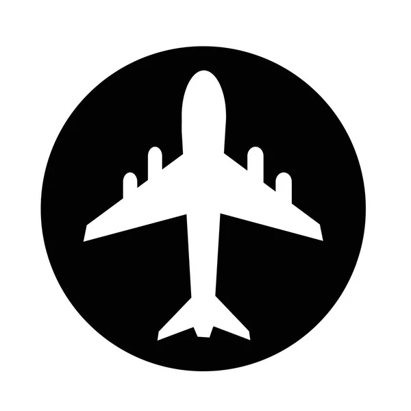 Icône abstraite avion — Image vectorielle