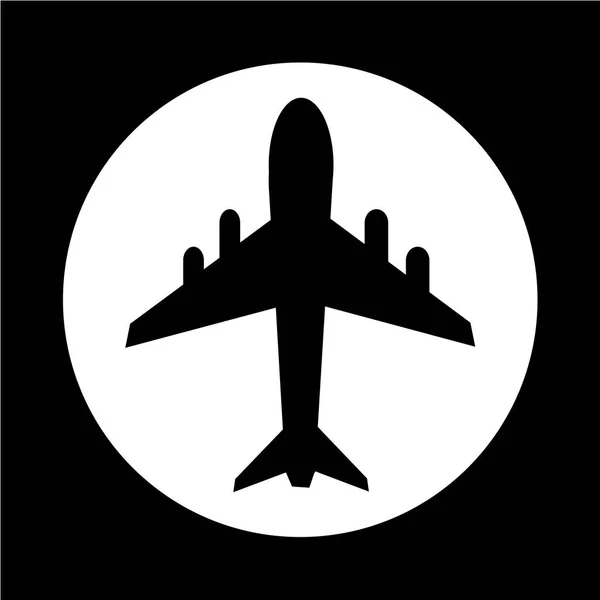 Икона абстрактного самолета — стоковый вектор
