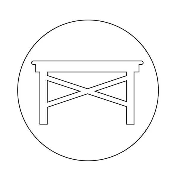 Abstraktní ikona tabulky — Stockový vektor