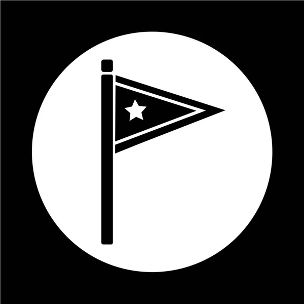 Icono de bandera abstracta — Vector de stock