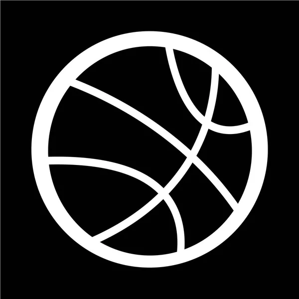 Icône abstraite de basket-ball — Image vectorielle