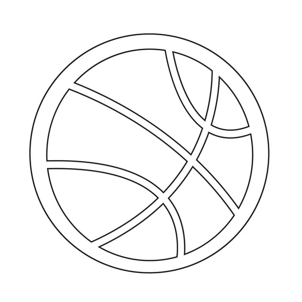 Icono abstracto del baloncesto — Archivo Imágenes Vectoriales