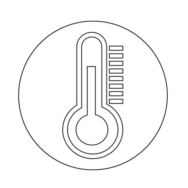 Icono abstracto del termómetro — Archivo Imágenes Vectoriales
