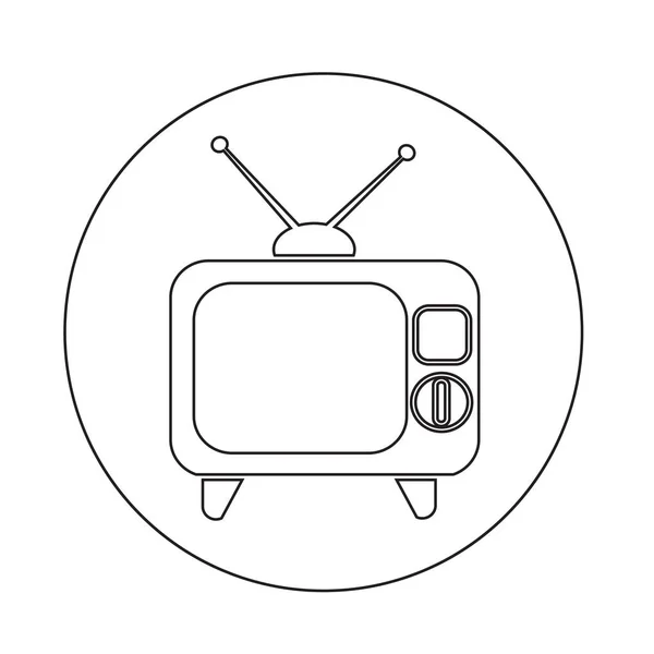 Abstraktes TV-Symbol — Stockvektor