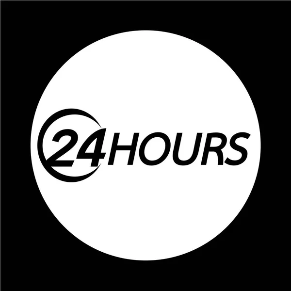 Ícone de 24 horas —  Vetores de Stock