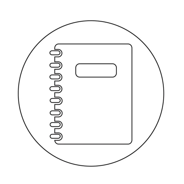 Icône de cahier abstrait — Image vectorielle