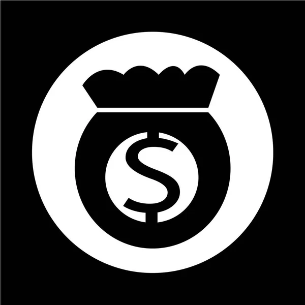 Geld zak pictogram — Stockvector