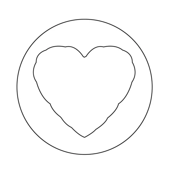 Icono abstracto del corazón — Vector de stock