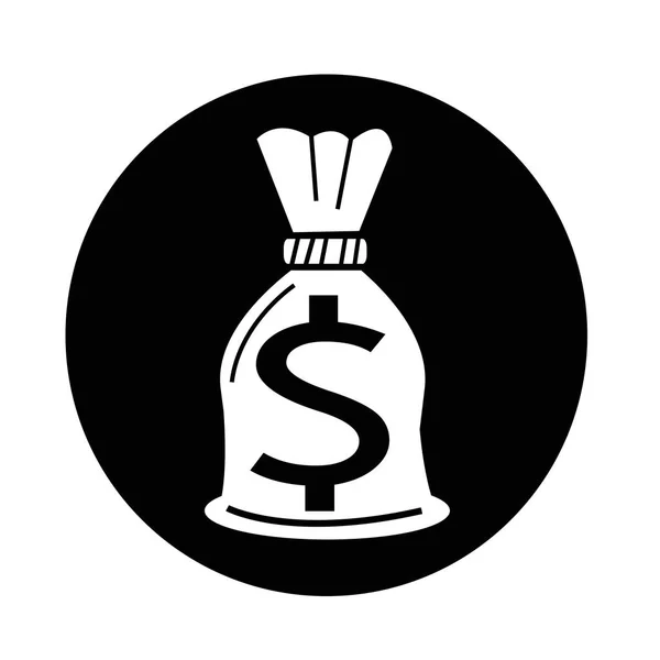 Geld zak pictogram — Stockvector