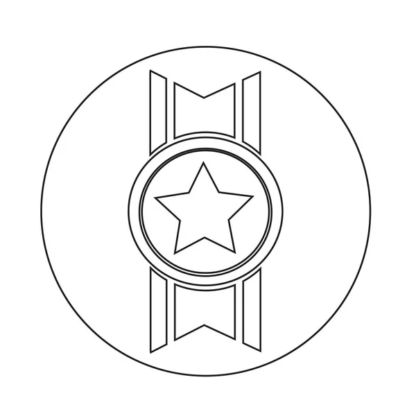 Icône médaille Champion — Image vectorielle