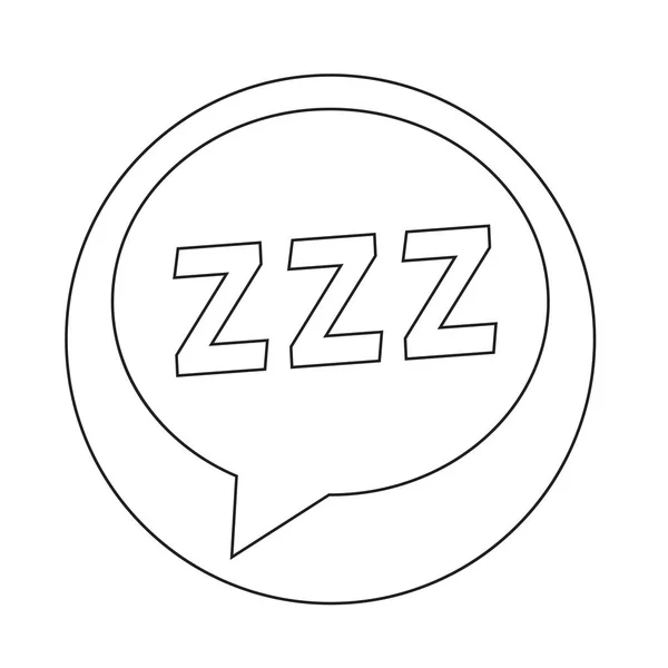 Abstracte Sleeping pictogram — Stockvector