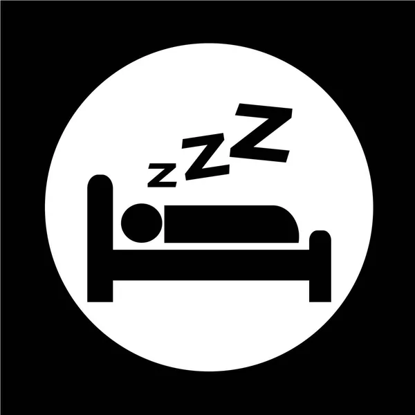 Abstrakta Sleeping ikonen — Stock vektor