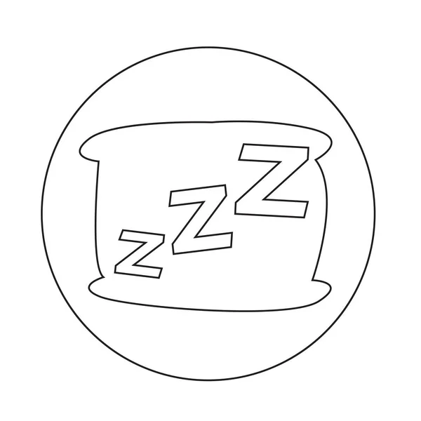 Abstracte Sleeping pictogram — Stockvector