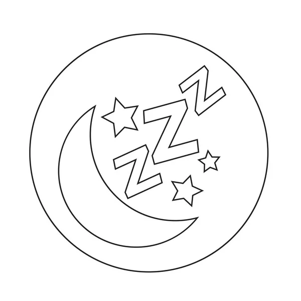 Икона "Спящий" — стоковый вектор