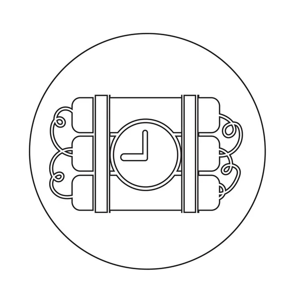 Ilustración de icono de bomba — Vector de stock