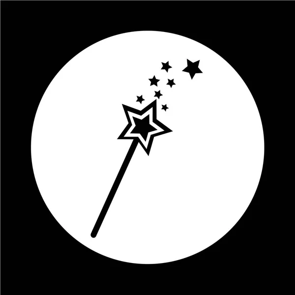 抽象的な魔法の杖アイコン — ストックベクタ