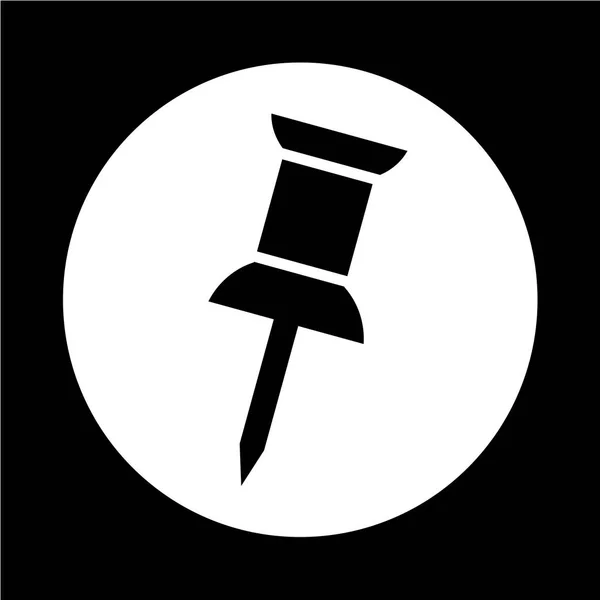 Abstraktní pin ikonu — Stockový vektor