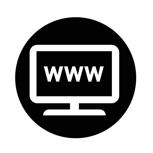 Abstraktes Web-TV-Symbol — Stockvektor