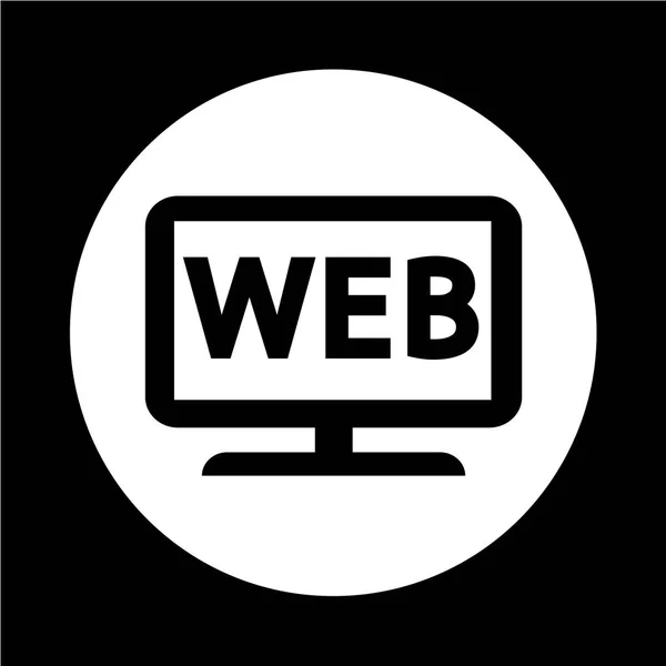 Icône abstraite Web TV — Image vectorielle