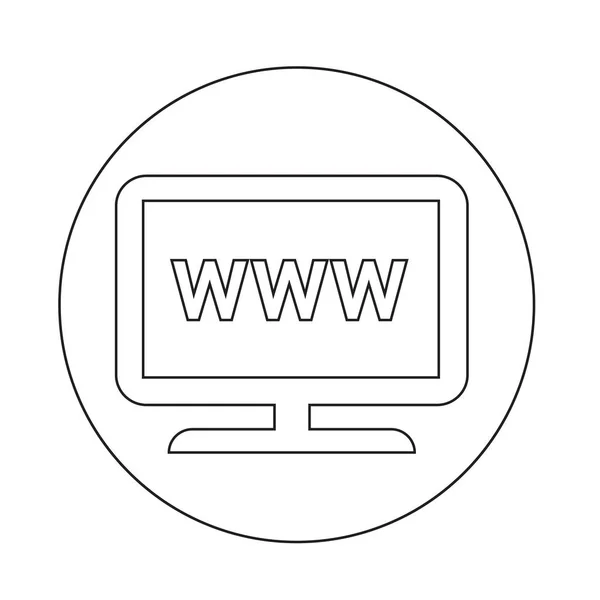 Abstraktes Web-TV-Symbol — Stockvektor