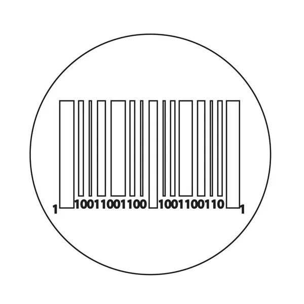 Abstracto icono de código de barras — Archivo Imágenes Vectoriales