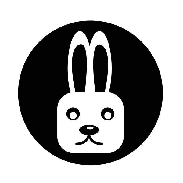 Bunny konijnen pictogram — Stockvector