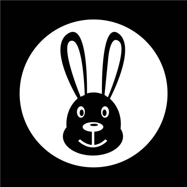 Bunny rabbit icon — Stock Vector