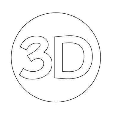 3D işareti simgesi