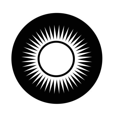 Güneş basit simgesi