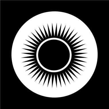 Güneş basit simgesi