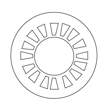 Güneş basit simgesi