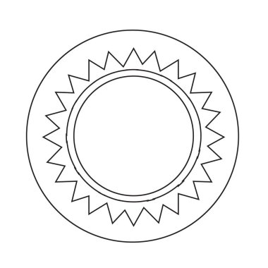 Güneş basit simgesi