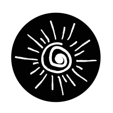 Güneş basit simgesi