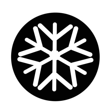 Kar tanesi basit simgesi