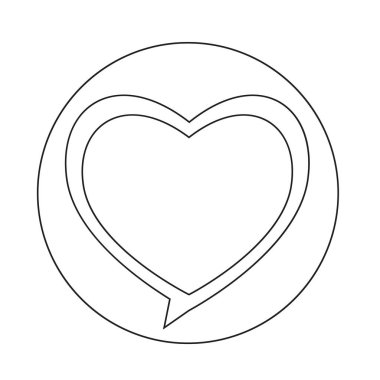 Kalp basit simgesi