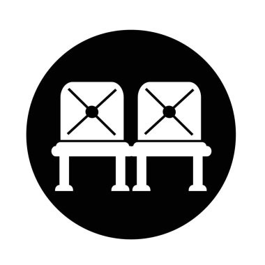 Bekleyen Havaalanı koltuk simgesi