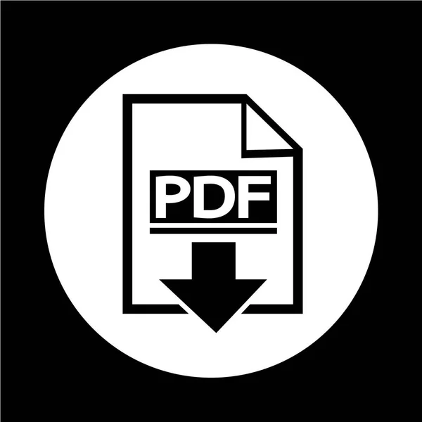 Icono de descarga PDF — Vector de stock