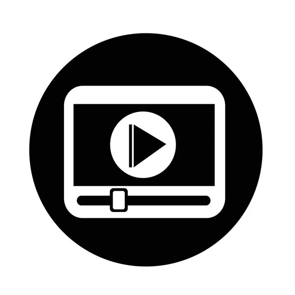 Ícone de media player — Vetor de Stock