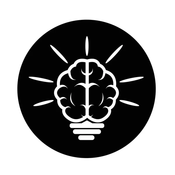 Cérebro ícone simples —  Vetores de Stock