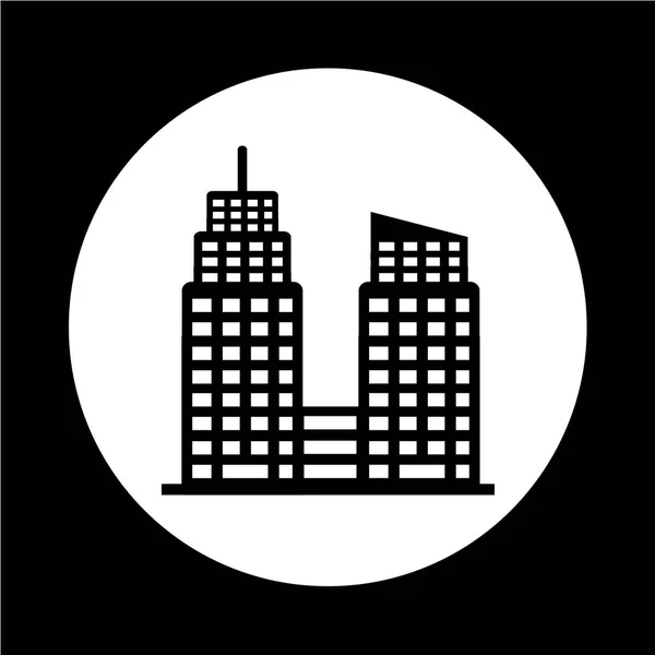 Edificio de oficinas icono — Vector de stock