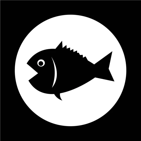 Fisch einfaches Symbol — Stockvektor