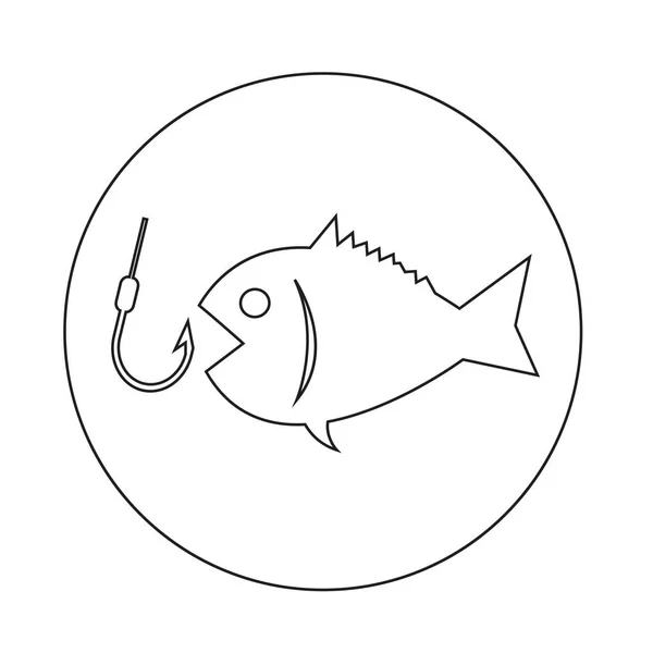 Pesca icono simple — Vector de stock