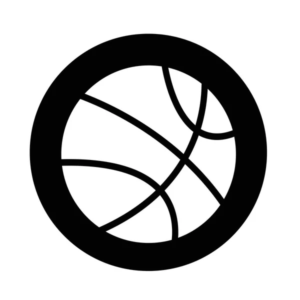 Basketbollsikon — Stock vektor